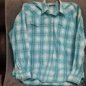 Men's STETSON Long Sleeve Western Shirt, size 2XL